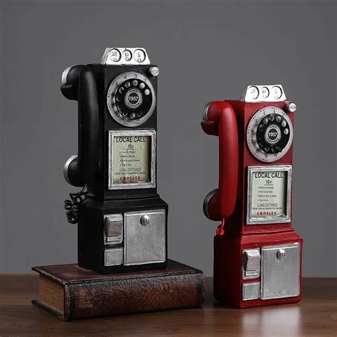 Creativity Vintage Telephone Model Wall Hanging Ornaments Retro