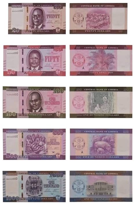 Liberia New Banknotes Released Today Mri Guide Mri Guide The