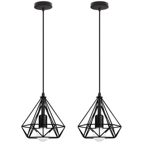 Uni Suspension Luminaire Industrielle Cm Pcs R Tro Lustre Cage