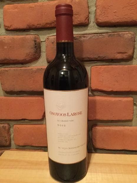 2012 Osoyoos Larose Le Grand Vin Canada British Columbia Okanagan