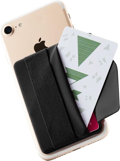 Sinjimoru Phone Grip Card Holder With Flap Phone Wallet Stick On Adhesive Card