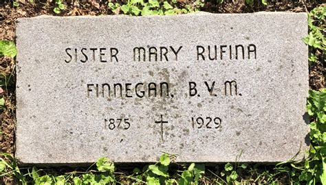 Sr Mary Rufina Elizabeth J Finnegan Find A Grave Memorial