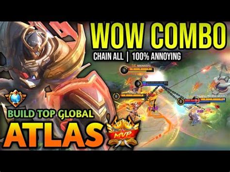 ATLAS BEST BUILD 2023 TOP GLOBAL ATLAS GAMEPLAY MOBILE LEGENDS