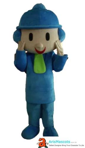 Adulto Pocoyo Traje Da Mascote Dos Desenhos Animados Do Personagem Da