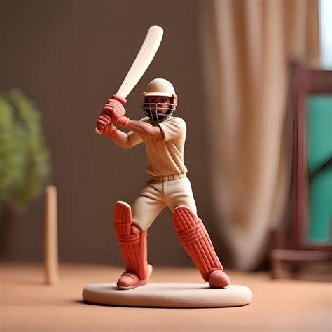 Premium AI Image Cricket Player With Bat And Ball In Action Sport Concept