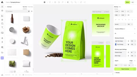 Artboard Studio — Online Free Packaging Mockup Templates