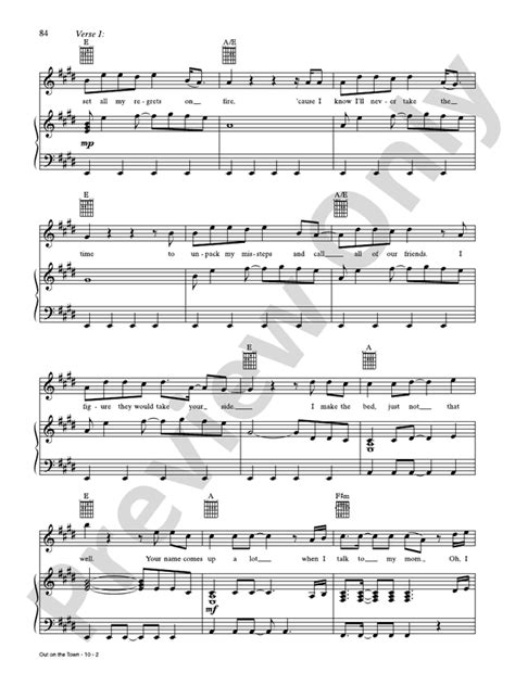 Out On The Town Pianovocalguitar Fun Digital Sheet Music Download