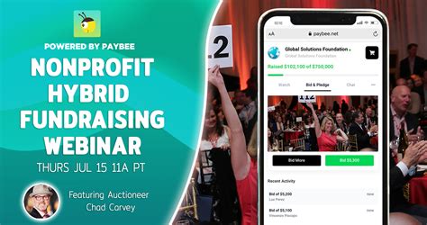 Nonprofit Hybrid Fundraising Webinar Featuring Auctioneer Chad Carvey