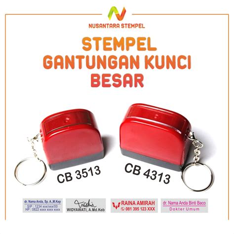 Jual Stempel Custom Nama Dokter Bidan Perawat Apoteker Cap Stampel