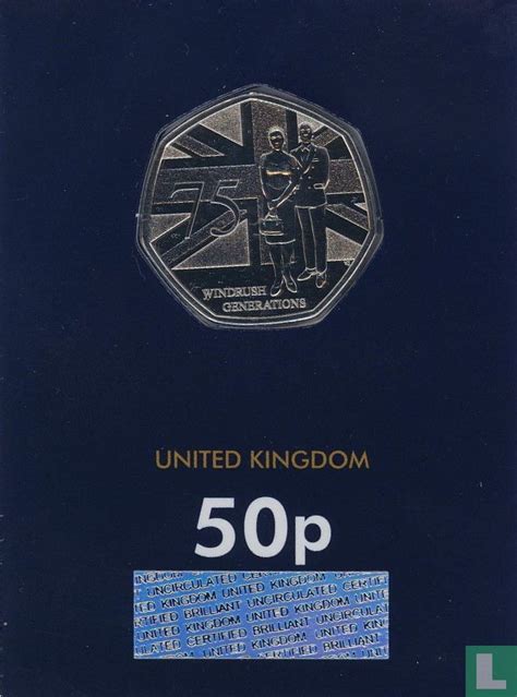 United Kingdom Pence Coincard Th Anniversary Windrush