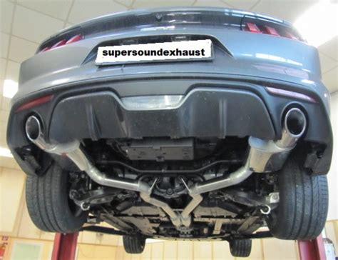 supersoundexhaust de Edelstahl Sportauspuff Anlage für Ford Mustang 6