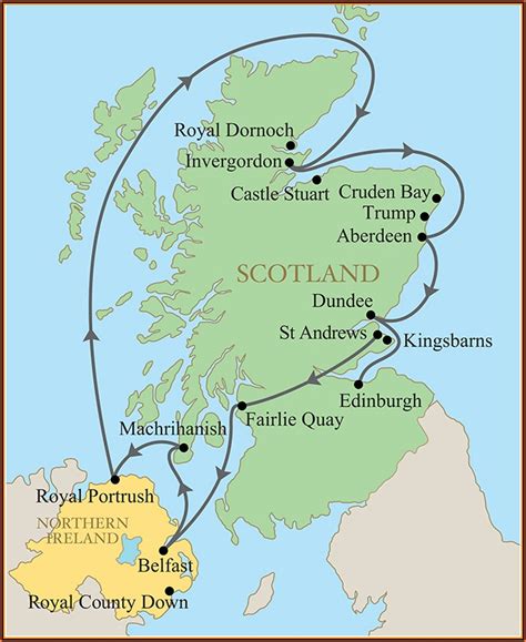 Scotland Map Golf Courses - map : Resume Examples #yKVB6y8VMB