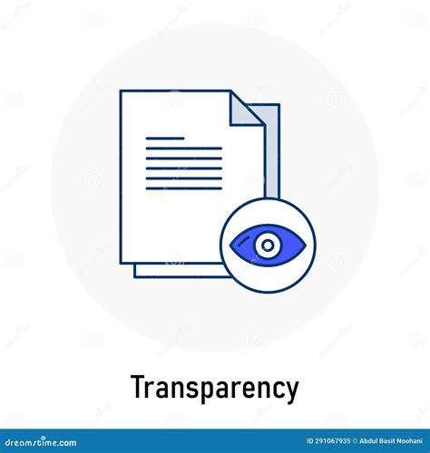 Transparency Gdpr Icon Open Data Practices Data Openness Symbol Gdpr