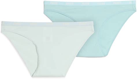 Женское нижнее белье PUMA WOMEN BIKINI 2P PACK цвет голубой арт 90785120 купить в городе