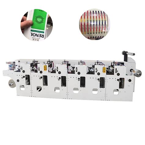 320 Automatic Plastic Film Adhesive Label Flexo Printing Machine Self