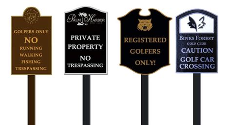 Directional Golf Signs Golf Sign And Design