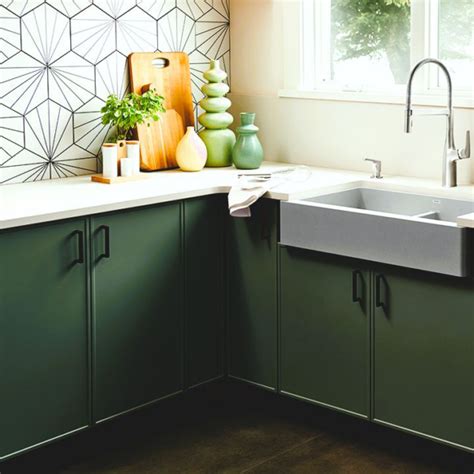 Slim Shaker Green Tall Pantry Cabinet Doors Bwc