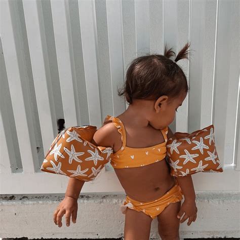 Swim Essentials Bikini Meisjes Zwemkleding Meisjes Oranje Hartjes