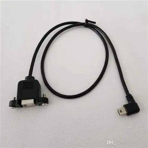 Black Mini Usb B Male To Usb B Female 90 Degree Extension Cable At Rs 600 In New Delhi