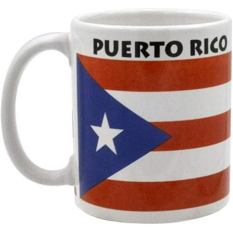 Mug Puerto Rico Flag Coffee Mugs Souvenir Gifts, 11 oz Ceramic Puerto ...