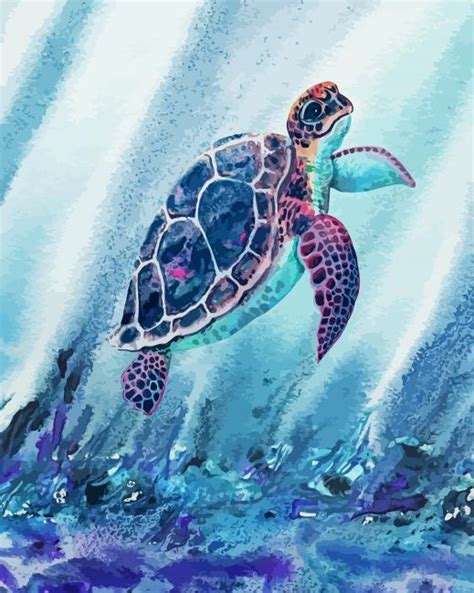 Blue Turtle Art - Diamond Painting - DiamondPaint.PRO