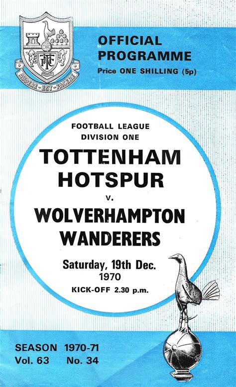 Tottenham Hotspur Vs Wolverhampton Wanderers 1970 Flickr