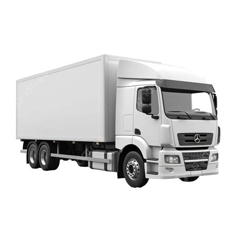 3d Illustration Of Cargo Truck Truck Cargo Delivery Png Transparent