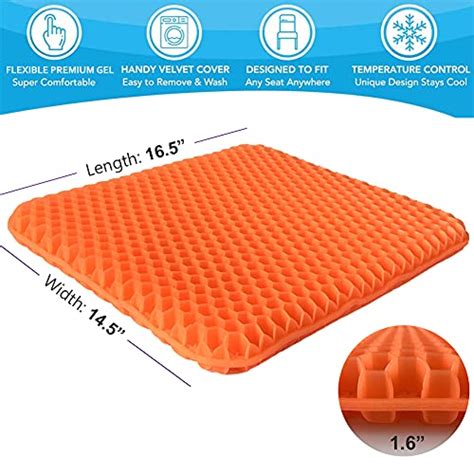 Gel Seat Cushion Enhanced Double Thick Egg Seat Cushion With Non Slip