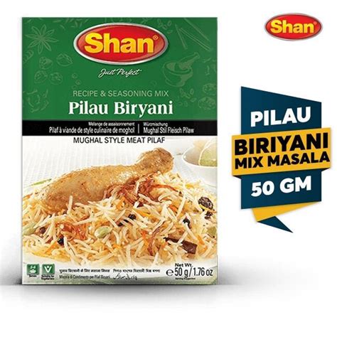 Shan Pilau Biryani Mix Masala Rempah Nasi Biryani Pilau Gm Lazada