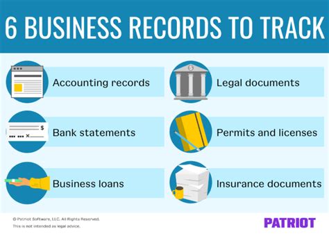 Business Records To Track Bank Statements And More