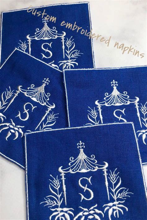 Custom Monogrammed Cocktail Napkins For That Special Party Or Someone