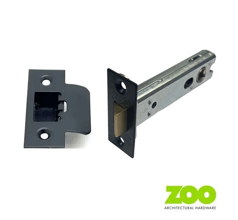 102mm Heavy Duty Tubular Mortice Latch 4 Matt Black Mortice