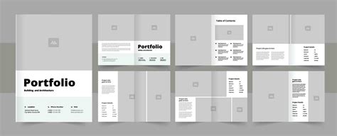 Architecture Portfolio Layout Template 27513821 Vector Art at Vecteezy