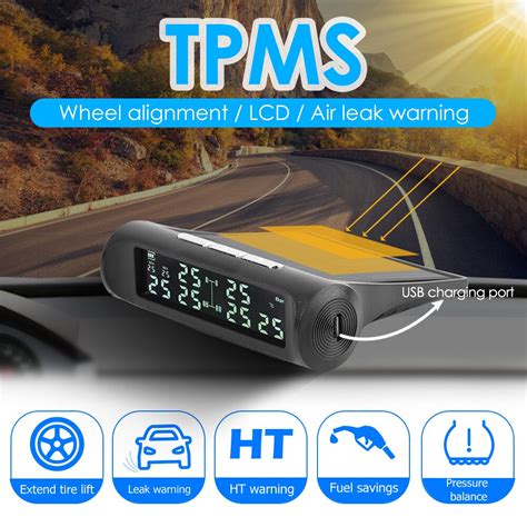 Tpms Lcd Ekran Tekerlekli Lastik Bas Nc Izleme Grandado