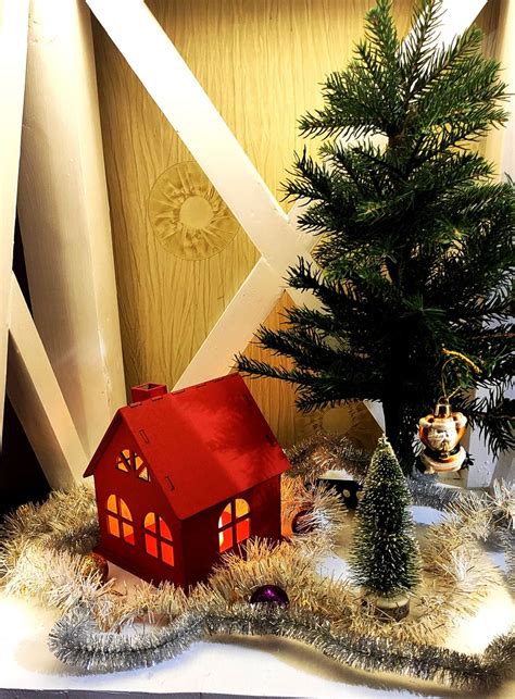 Tea Light House Christmas Village Houses Wooden Christmas House With ...