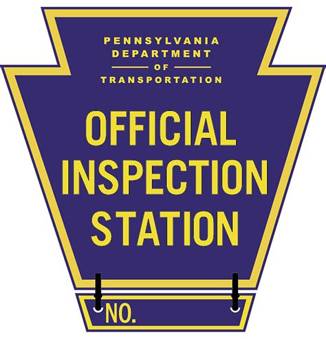 Official Inspection Station Keystone Signage