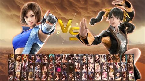 Tekken All Characters Asuka Vs Xiaoyu Battle Vs Tekken