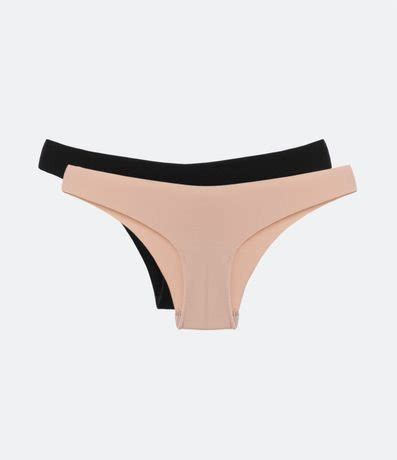 Kit 02 Bombachas Bikini Básicas en Microfibra Corte a Láser Trifil Renner