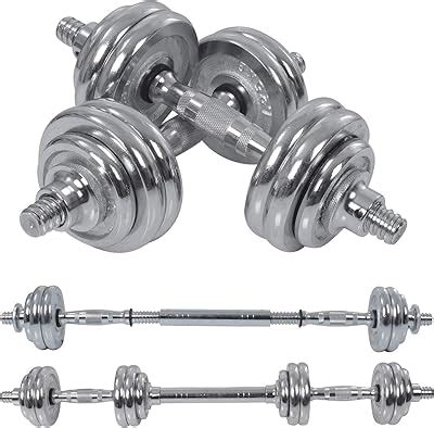 Buy Fitsy Adjustable Dumbbell Set Chrome Plated Iron Dumbbell And Rod