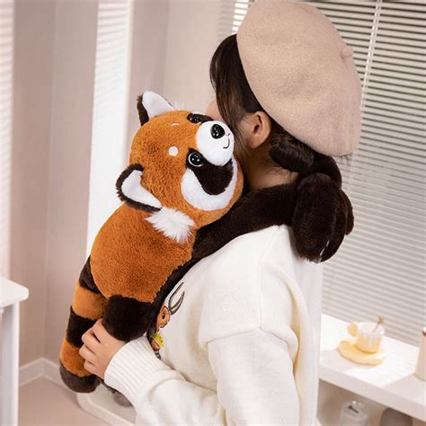 Weighted Red Panda Plush Pillow Stuffed Toy Size 24 Inch High Quality