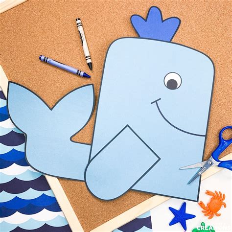 Whale Craft Patterns Ocean Animals Activity Sea Life Ocean Habitat ...