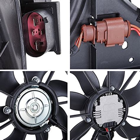 TOPAZ 1K0121207BB9B9 Dual Radiator Cooling Fan Assembly For 2 5L