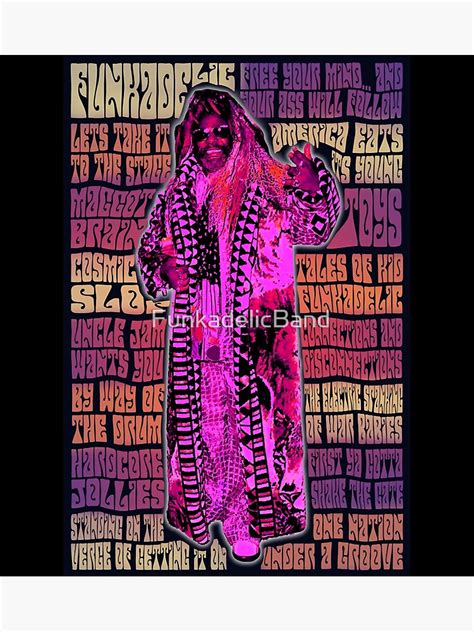 funkadelic album discography vintage retro design poster