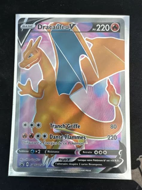 Carte Pokemon Dracaufeu Swsh Promo V Full Art Fa Ep E Et Bouclier Eb