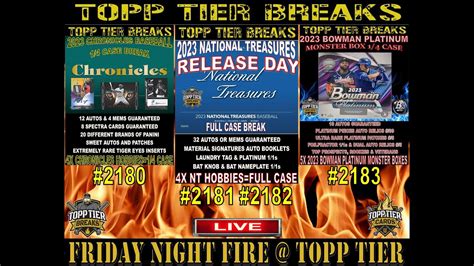 FRIDAY NIGHT FIRE TOPP TIER CHRONICLES 2180 NATIONAL TREASURES