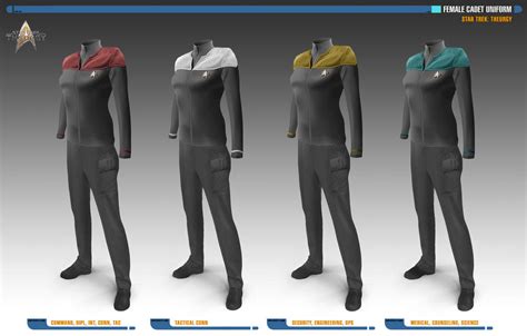 Female Cadet Uniforms Star Trek Theurgy By Auctor Lucan On Deviantart