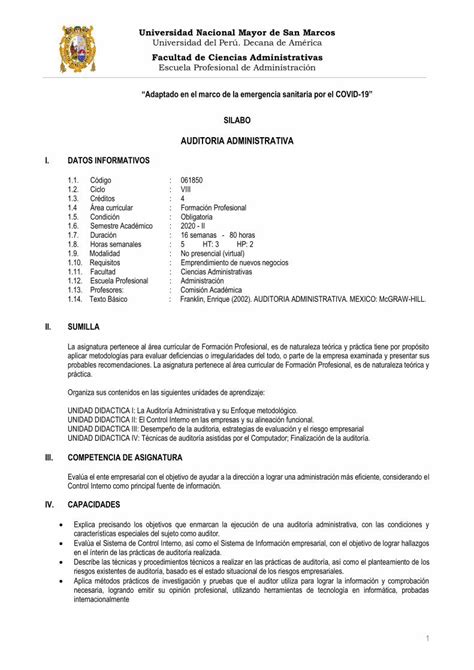 Pdf Auditoria Administrativa Fca Unmsm Dokumen Tips