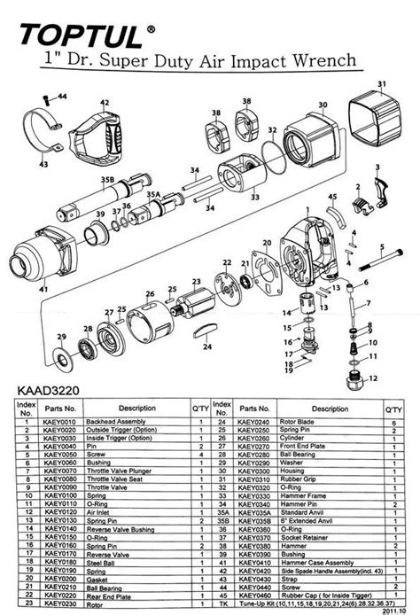 Муфта для гайковерта KAAD3220 артикул запчасти KAEY0390 TOPTUL купить ...