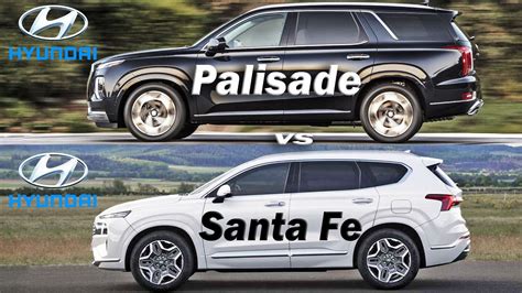 2021 Hyundai Palisade Vs Hyundai Santa Fe Luxury Suv Design Battle Youtube