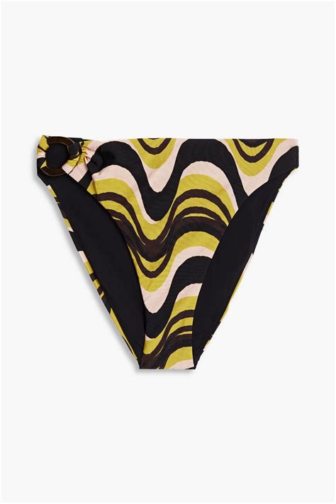 JETS AUSTRALIA BY JESSIKA ALLEN Printed Mid Rise Bikini Briefs THE OUTNET